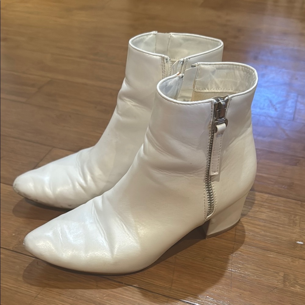 White Ankle Boots
